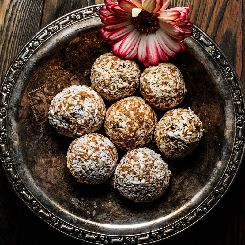 Energy Balls and Energy Bars by Balls and Bars - in rustic plate