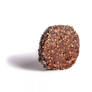 Balls and Bars - Chocolate Chia Energy Balls Cut