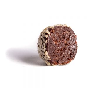 Balls and Bars - Chocolate & Tahini Energy Balls Cut